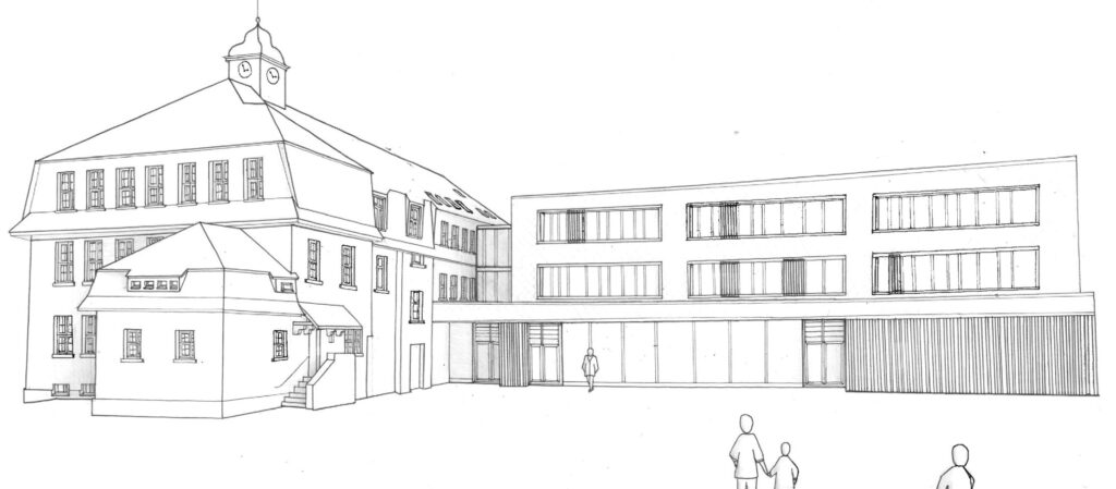 Schulbau aus Bestand und Erweiterungsbau, © Architekturbüro Raum und Bau GmbH